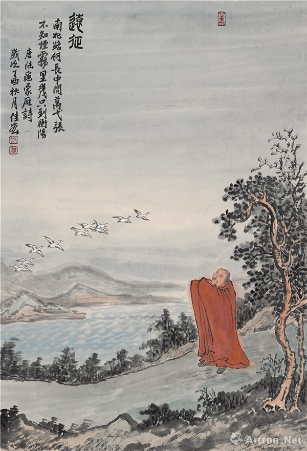 佛境禅心华雨德风画家迟佳宏佛境山水画